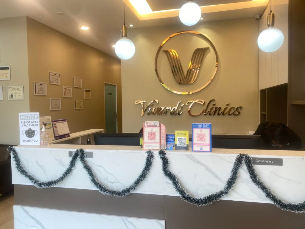 Vivardi Clinics consultation room in Rawang, Selangor